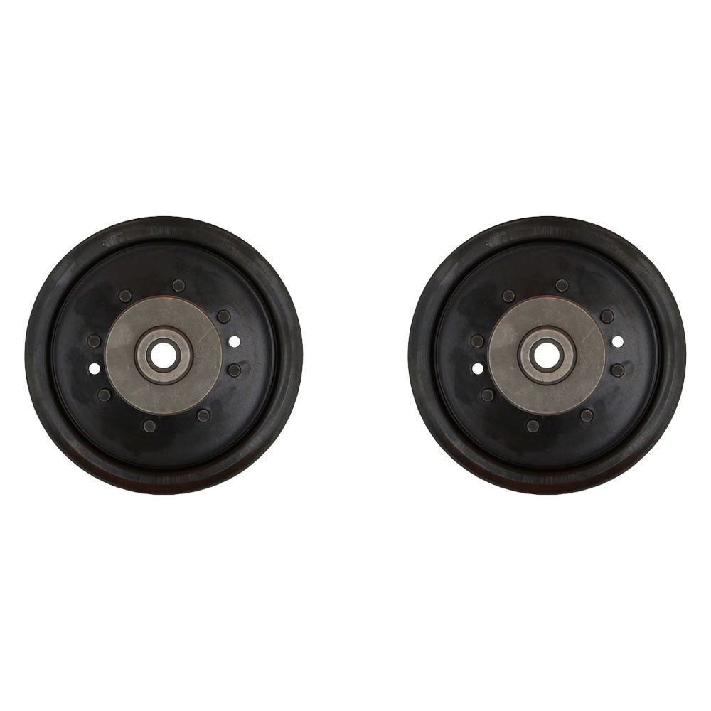 (2) Flat Idler Pulley Fits Husqvarna 48" 54" Deck 196104 532196104 197380