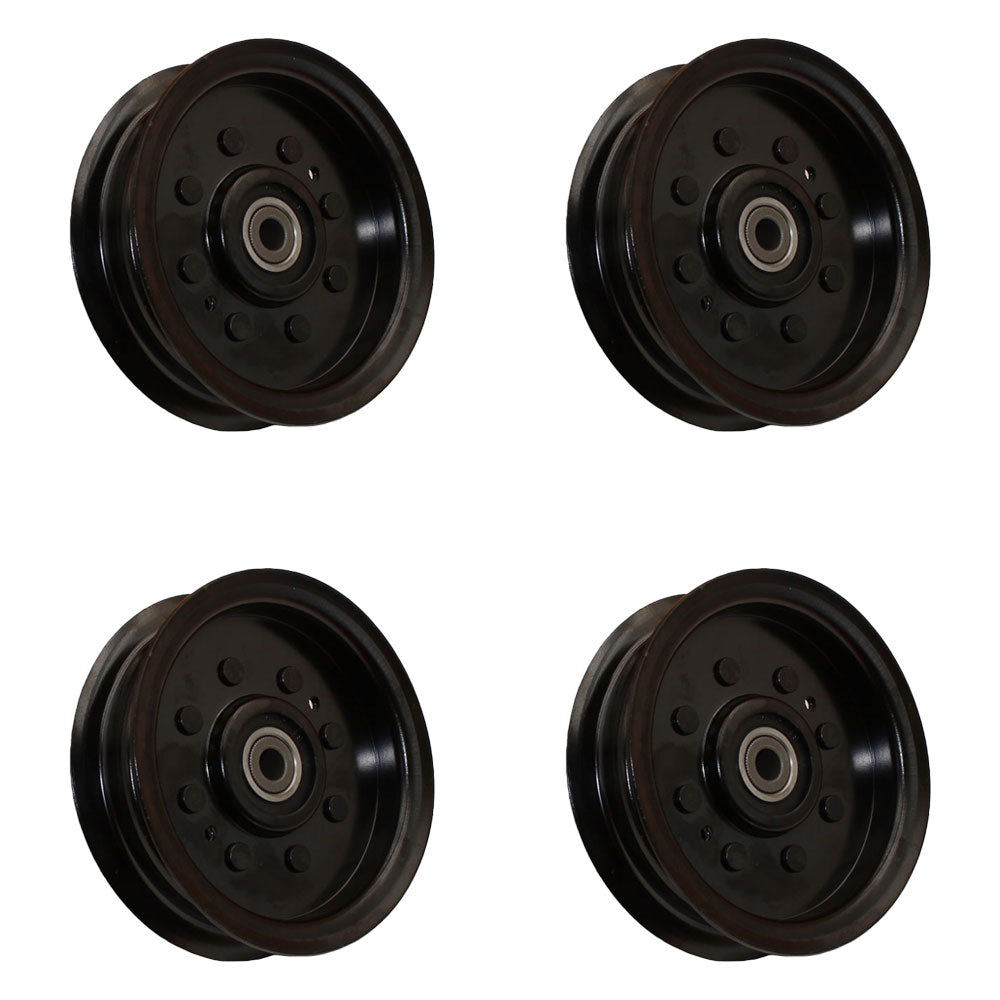 Qty 4: Flat Idler Pulley Fits Husqvarna Replaces 196104
