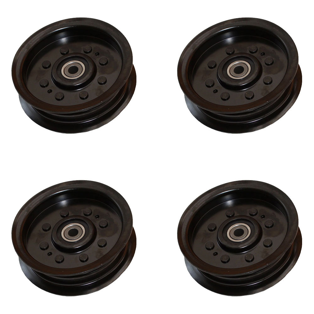 Qty 4: Flat Idler Pulley Fits Husqvarna Replaces 196104