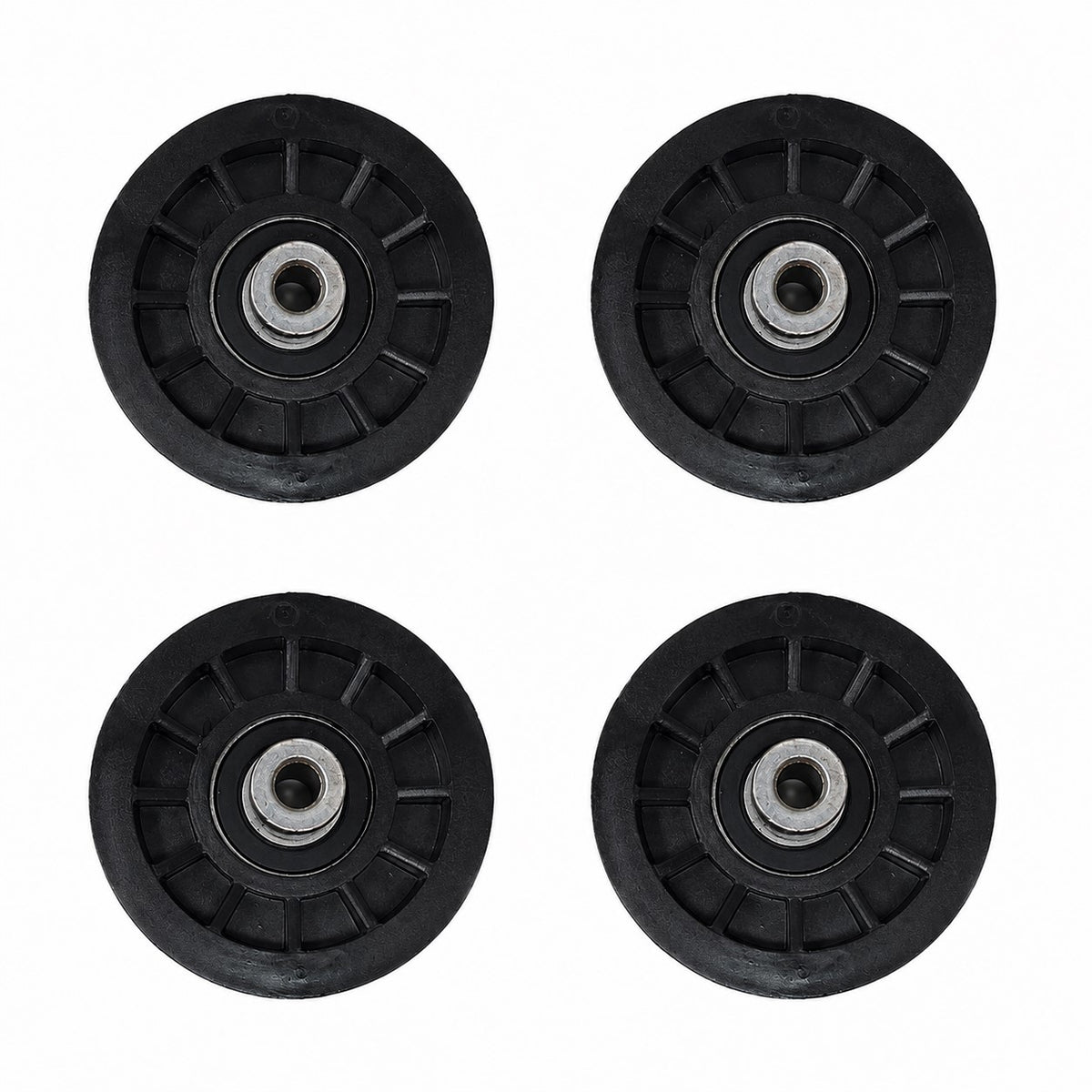 Qty. 4: Flat Idler Pulleys Fits AYP Replaces 194327