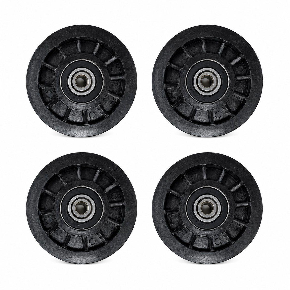 Qty. 4: Flat Idler Pulleys Fits AYP Replaces 194327