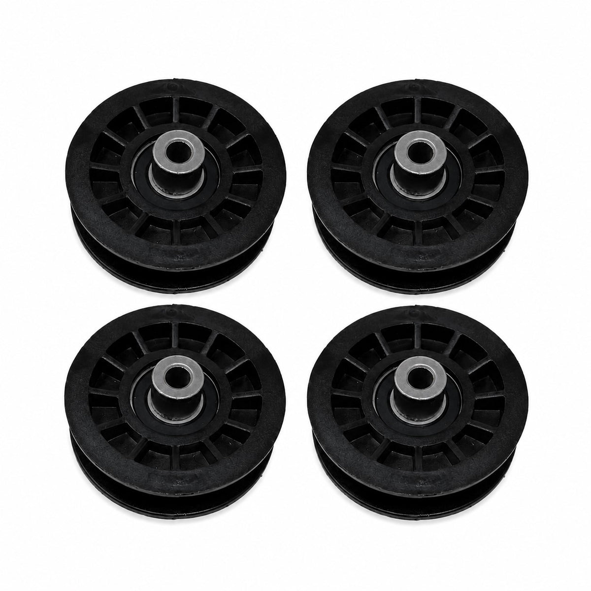 Qty. 4: Flat Idler Pulleys Fits AYP Replaces 194327