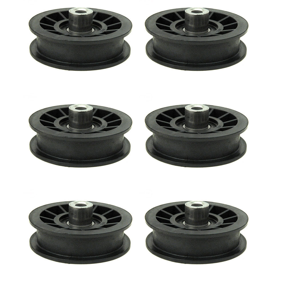 Qty 6: Flat Idler Pulley Fits Husqvarna Replaces 532194327