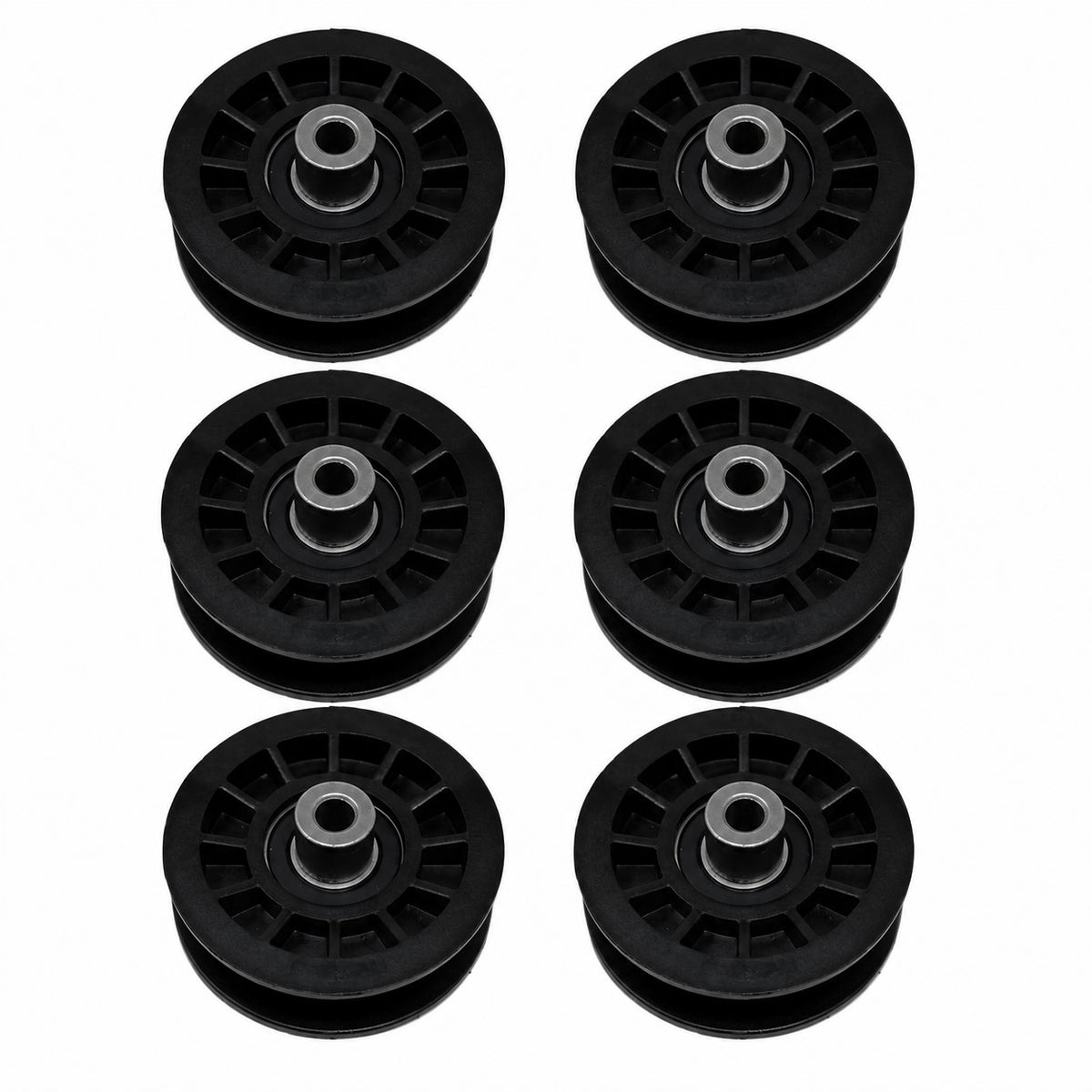 Qty. 6: Flat Idler Pulleys Fits Snapper Replaces 705080