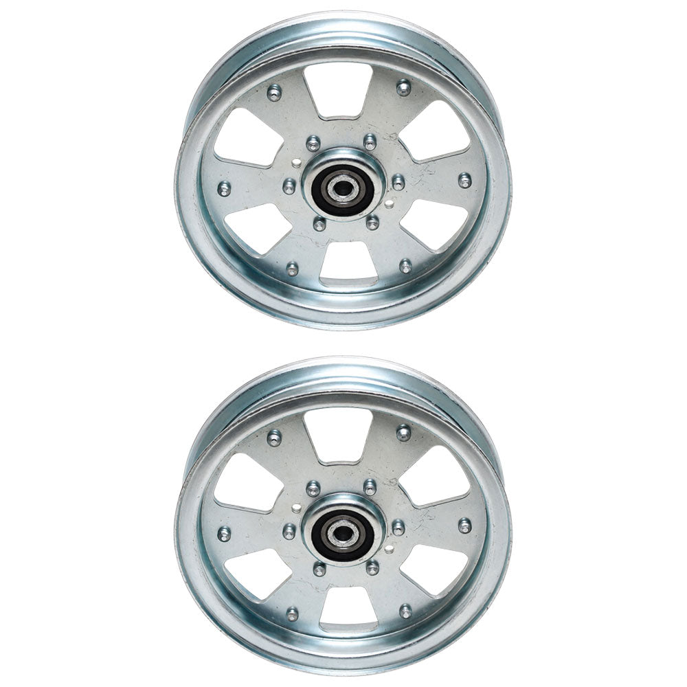 2 Flat Idler Pulleys
 Fits Toro Replaces 116-4668