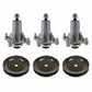 Qty 3: Spindle Assembly & Drive Pulley Fits Poulan Replaces 532129861