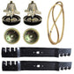 Mower Deck Rebuild Kit with Fits Gator Blades Fits Troy Bilt Replaces 742-0616