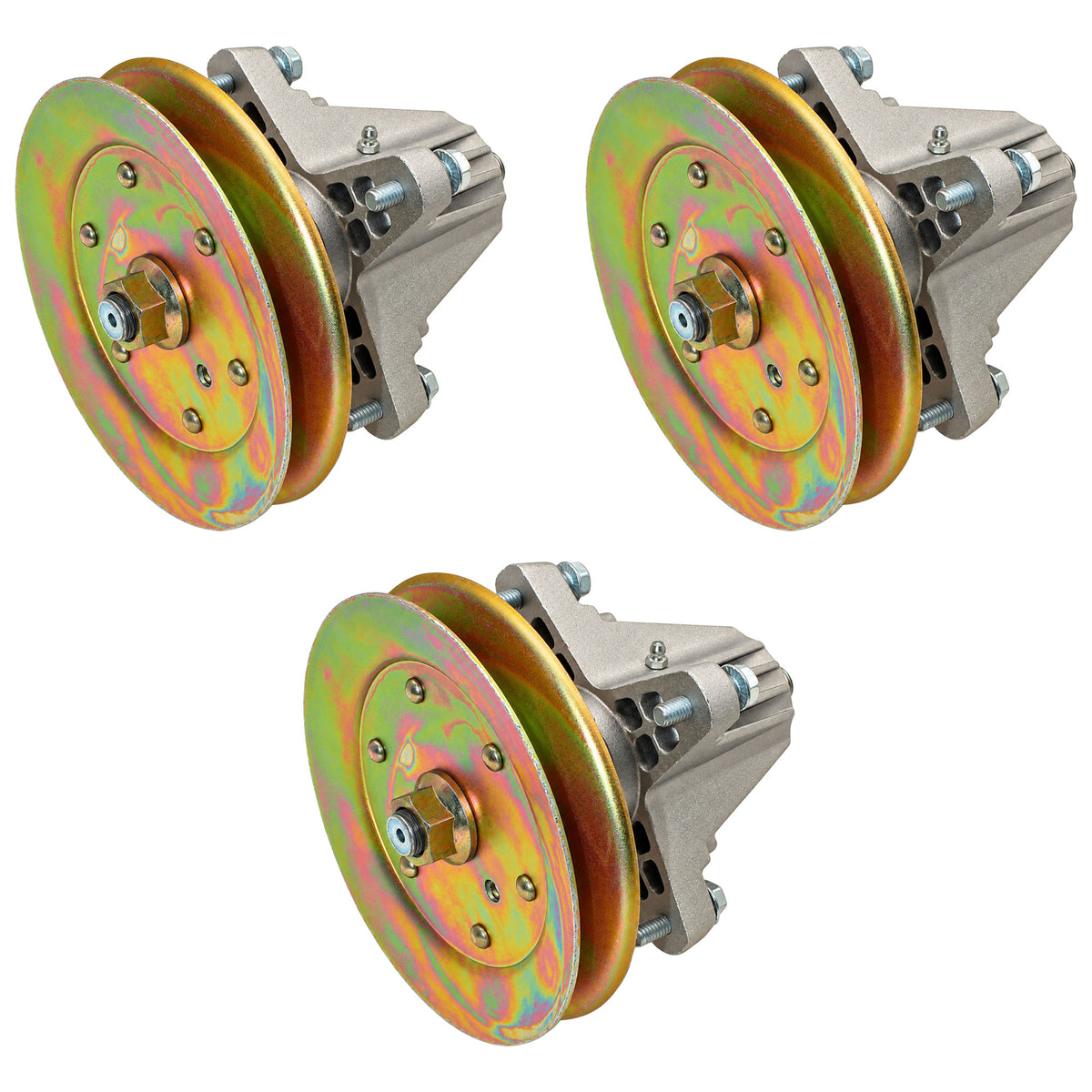 Qty 3: Spindle Assembly  Fits MTD Replaces 618-04822