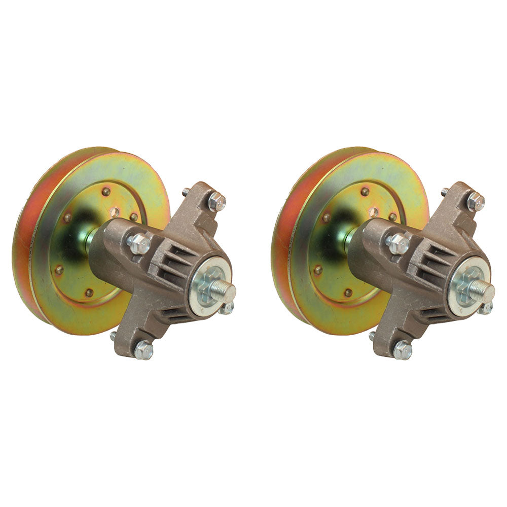 2PK Spindle Assy w/ Pulley for MTD Fits Cub Cadet 618-0624 918-0624 618-0659
