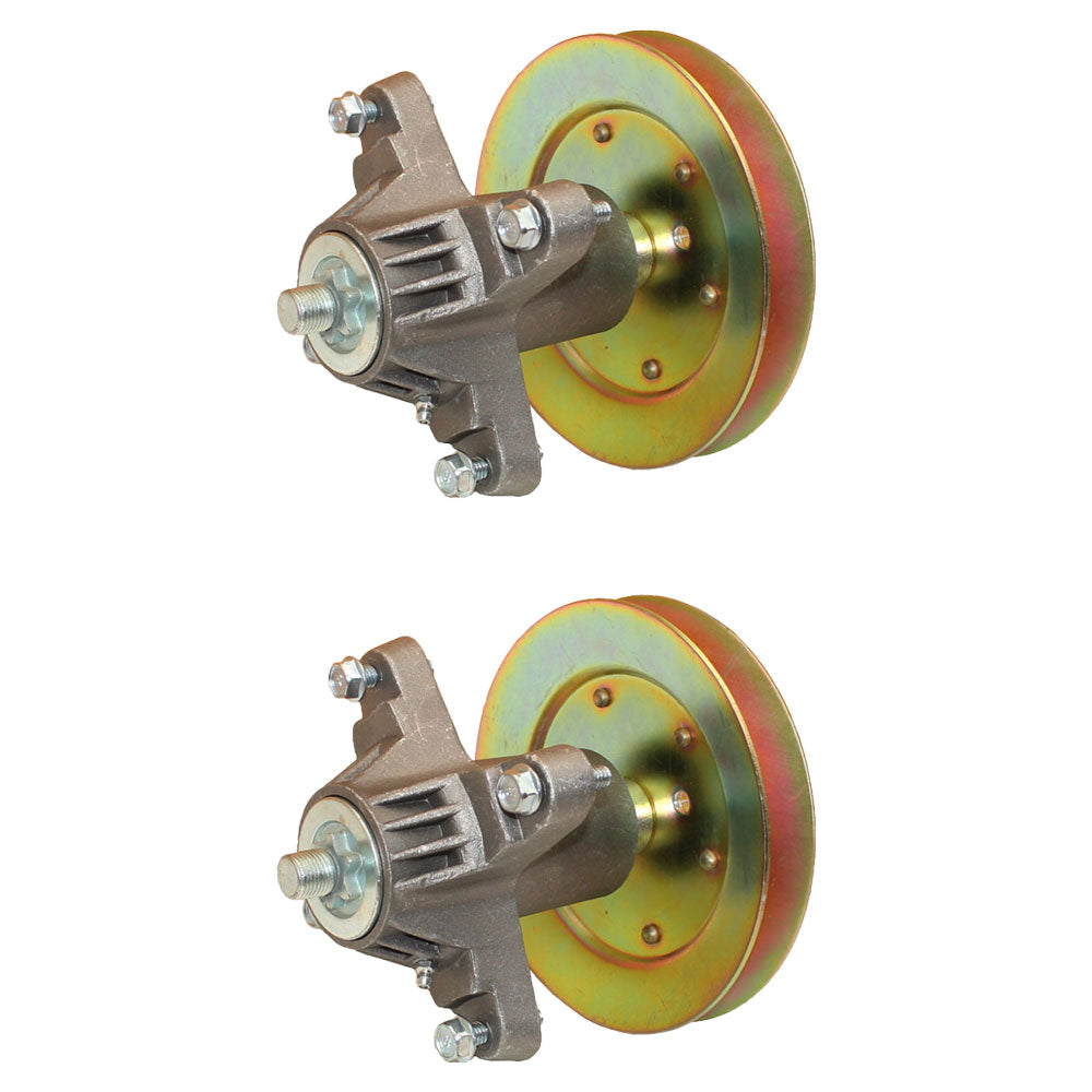 Qty 2: Spindle Assembly w/ Pulley Fits Toro Replaces 112-0460