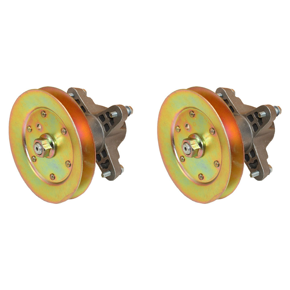 Qty 2: Spindle Assembly w/ Pulley Fits Troy Bilt Replaces 918-0659A