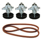 Deck Spindles-Belt Kit Fits Cub Cadet MTD Troy-Bilt GT1554 LGT LGTX 1054 GT954