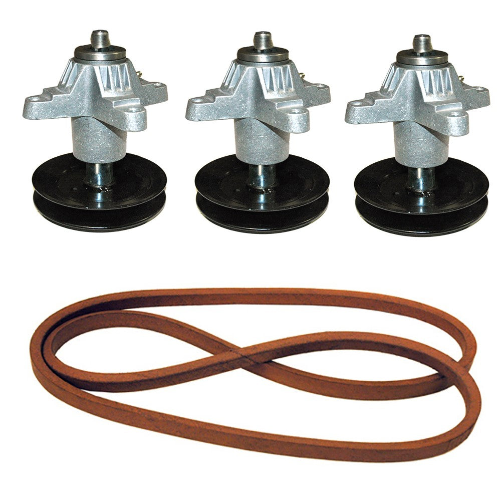 Deck Spindle Belt Kit Fits Cub Cadet Replaces 618-04608 Made with Aramid