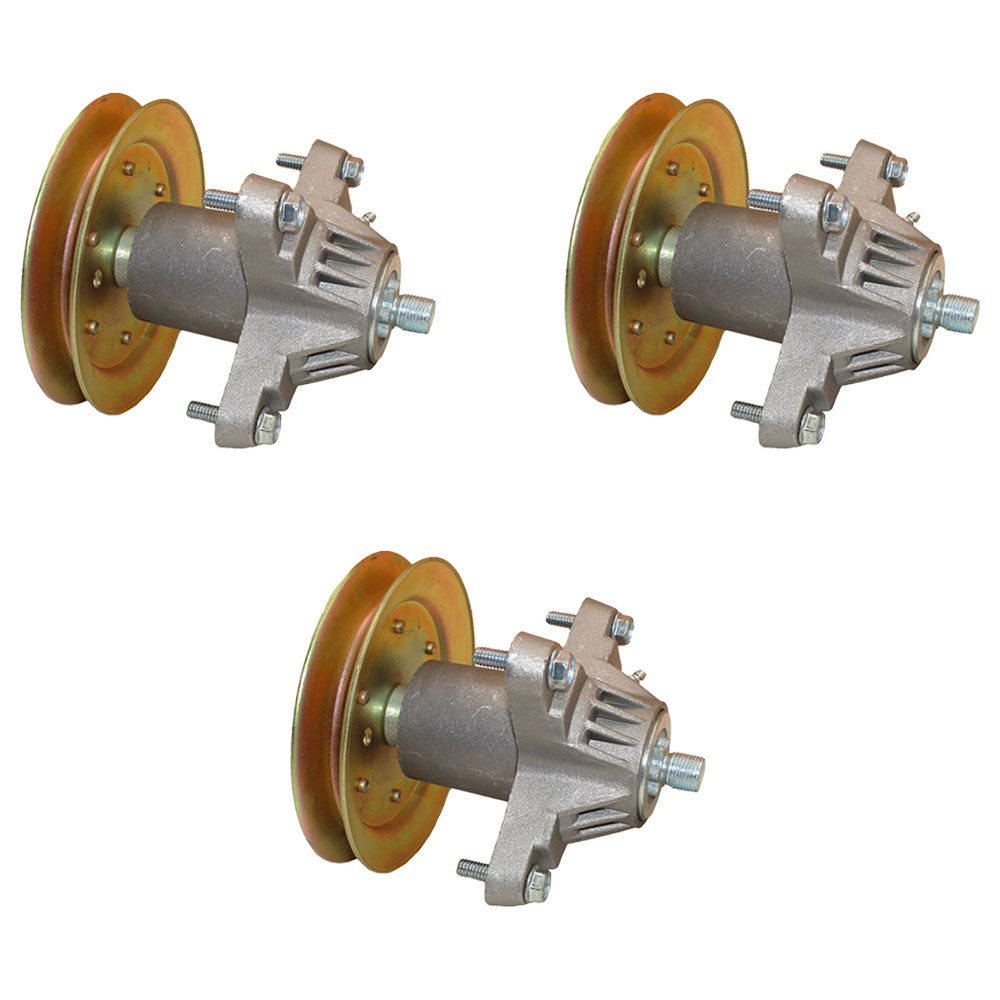 Qty 3: Spindle Assembly with Pulley
 Fits Murray Replaces LAS20-0026_x3
