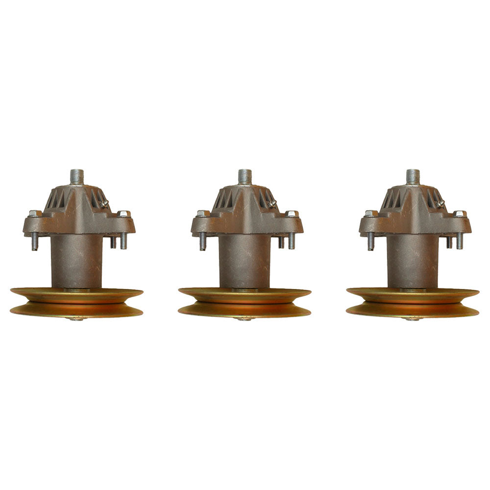 Qty 3: Spindle Assembly with Pulley
 Fits Murray Replaces LAS20-0026_x3