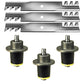 Mulching Blade & Deck Spindle Kit Fits Bad Boy Replaces 037-6015-00