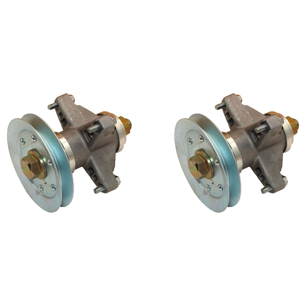 QTY 2: Spindle Assembly with Pulley
 Fits Cub Cadet Replaces 618-04124A