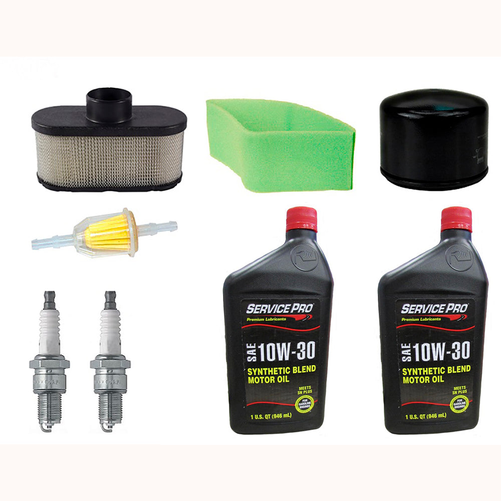 Filters w/ Spark Plugs & Oil Set 99969-6081 Fits Kawasaki FS730V Fits John Deere