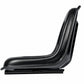 Black Seat with Slide Tracks Fits John Deere Replaces 3106006M91-1
