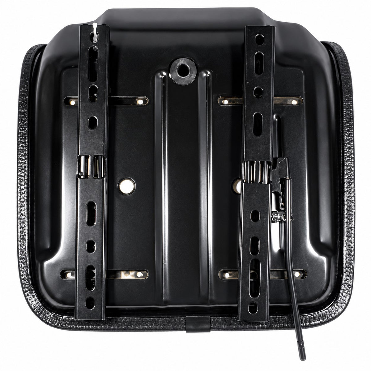 Black Seat with Slide Tracks Fits Kubota Replaces 3106006M91-1
