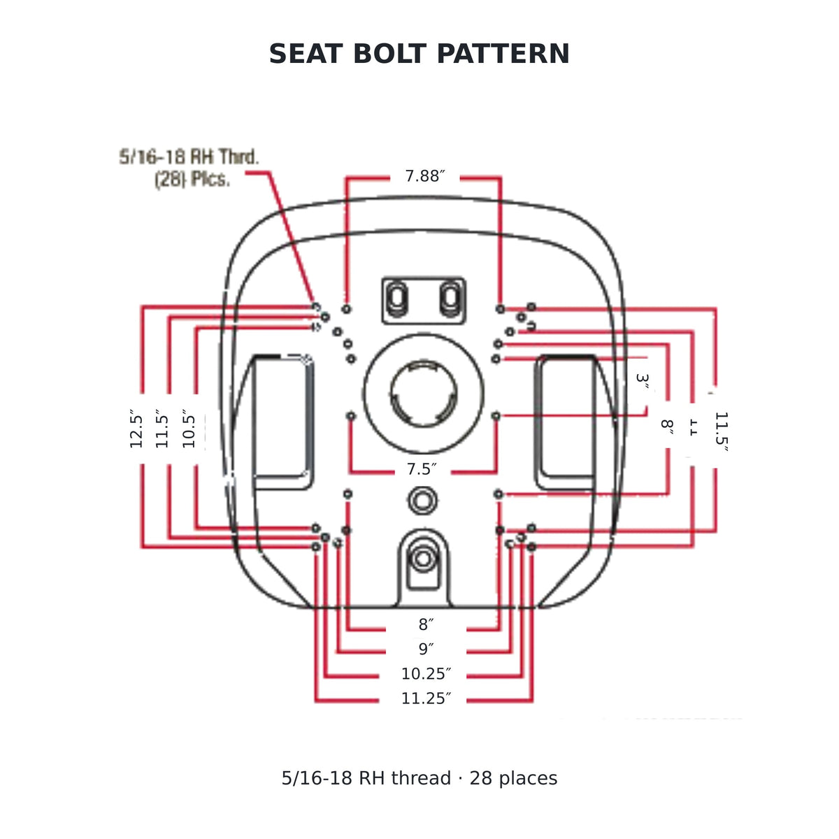 LGT125CAMO Camo Vinyl Seat Fits Allis Chalmers Tractor