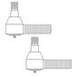 LVA14959 & LVA14960 New RH & LH Threaded Tie Rod Set Fits John Deere Model(s)