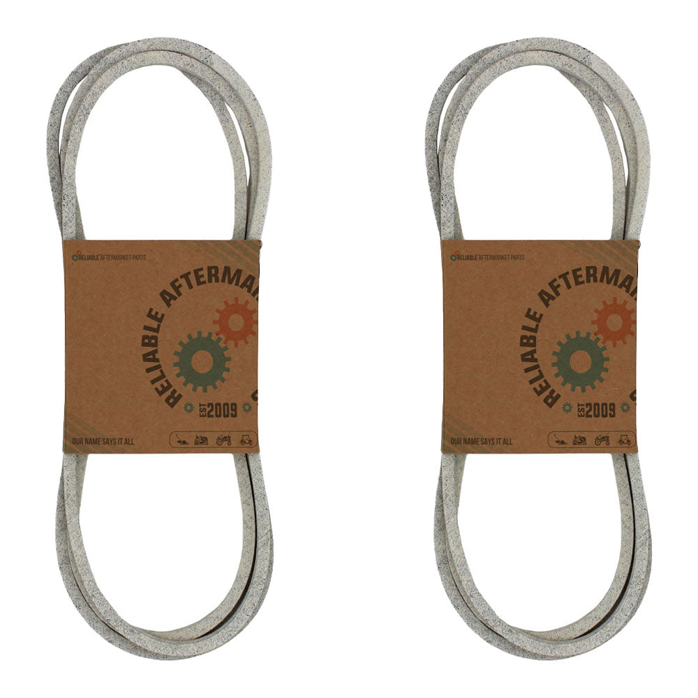 (2) Belts Fits John Deere M126536 LT133 LT150 LT155 LT160 LT166 LT180 -1/2"x114"