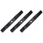 Set of 3 New Toothed Mulching Blade Fits John Deere 2210 2520 3120
