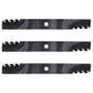 Set of 3 New Toothed Mulching Blade Fits John Deere 2210 2520 3120