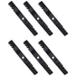 Qty 6: Toothed Mulching Blade
 Fits John Deere Replaces M128485
