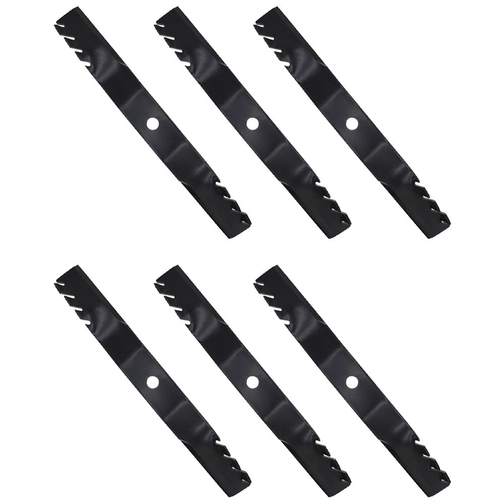 Qty 6: Toothed Mulching Blade
 Fits Universal Products Replaces 7-08550