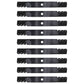 Qty 9: Toothed Mulching Blade Fits John Deere Replaces M128485