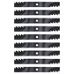 Qty 9: Toothed Mulching Blade Fits John Deere Replaces M128485