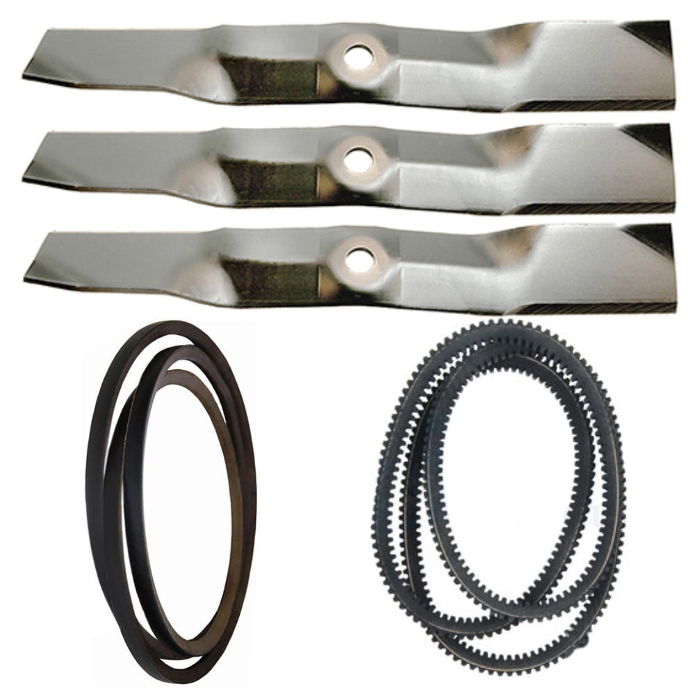 Blades & Belts Kit Fits John Deere Replaces 48C Mower AM141907
