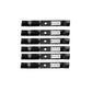 Six (6) Fits John Deere X520 Z435 Aftermarket 54" Mulching Blades M143520