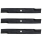 Set of 3 Mower Blades Fits John Deere Z465 Z535M Z540M 62" Deck M158112
