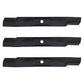 Set of 3 Mower Blades Fits John Deere X465 X475 X585 X744 X748 62" Deck M158112