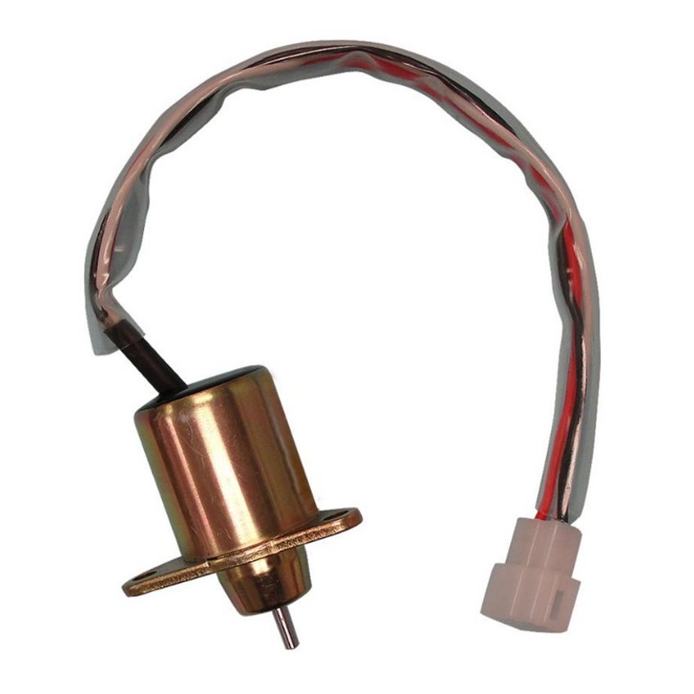 Fuel Shut Off Solenoid 119653-77950 for Yanmar Fits Kubota Fits John Deere Tract