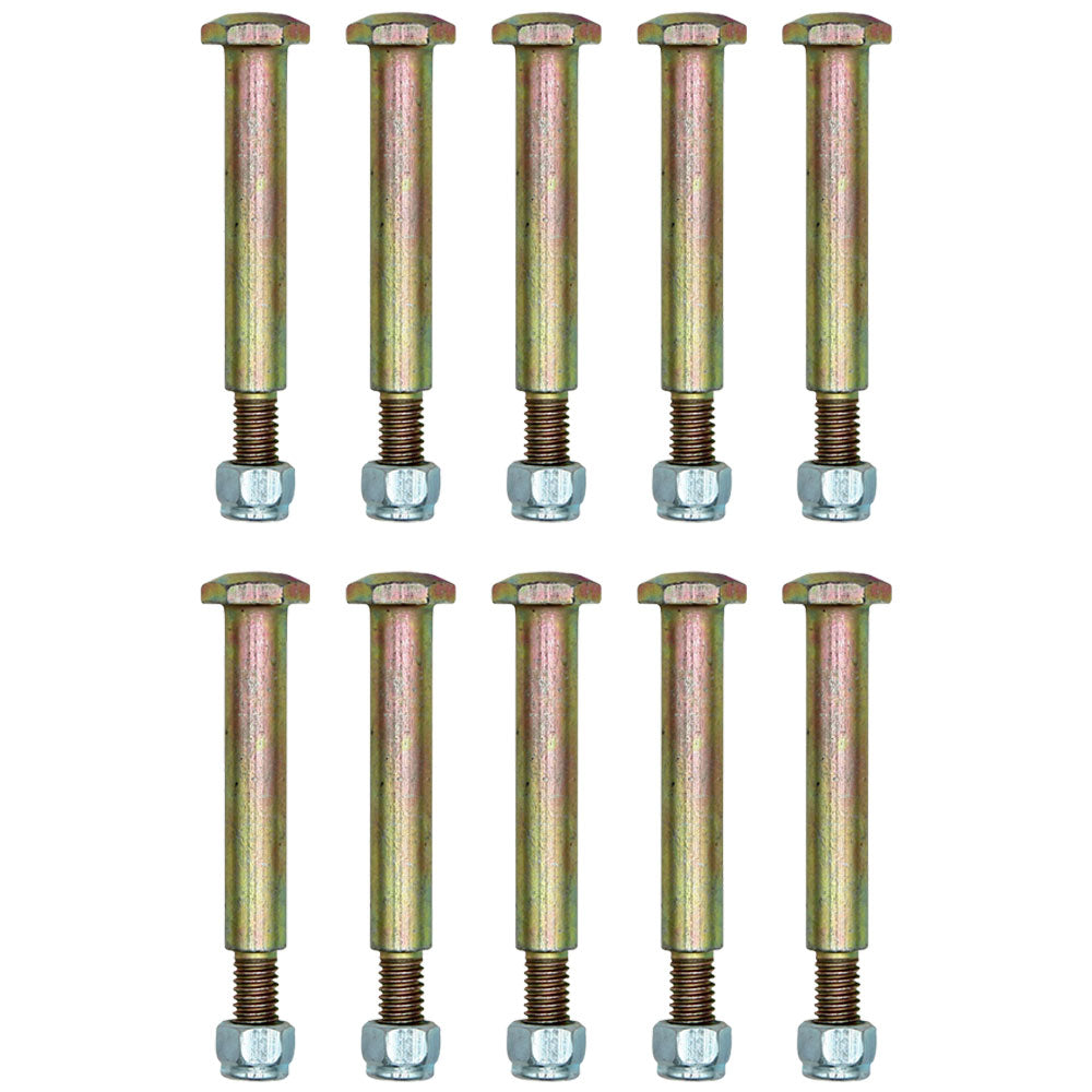 Ten Deck Wheel Shoulder Bolts and Lock Nuts Fits John Deere M84691 Lawn Mowers