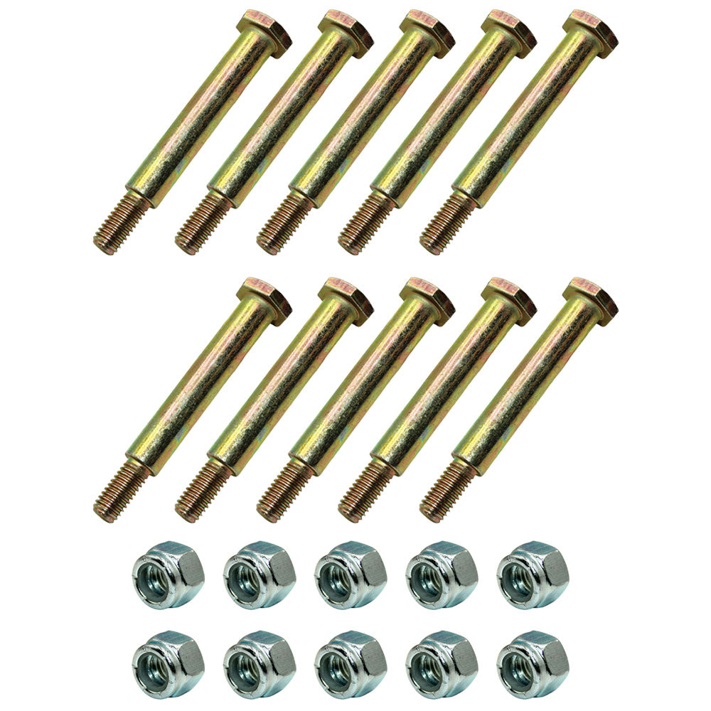 Qty 10: Wheel Bolt and Lock Nut Kits Fits John Deere Replaces M84691