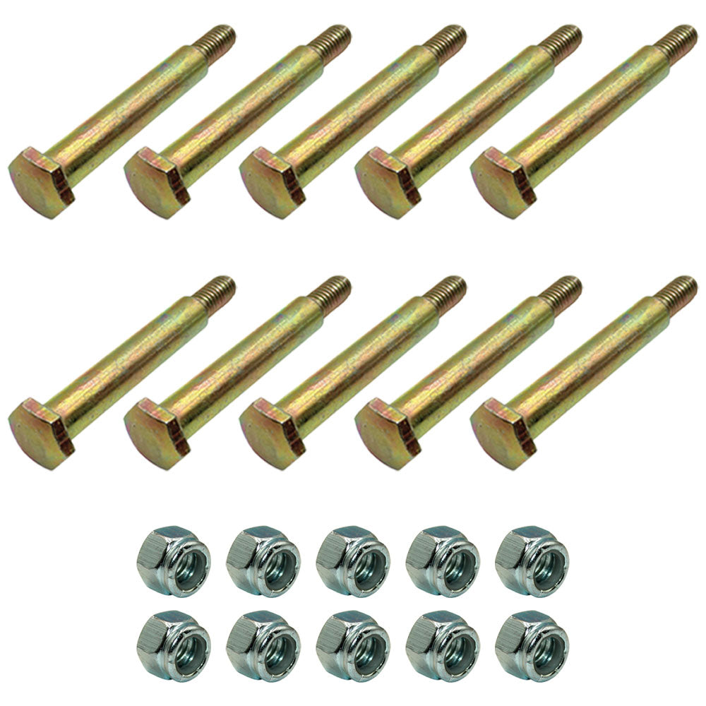Qty 10: Wheel Bolt and Lock Nut Kits Fits MTD Replaces 40340