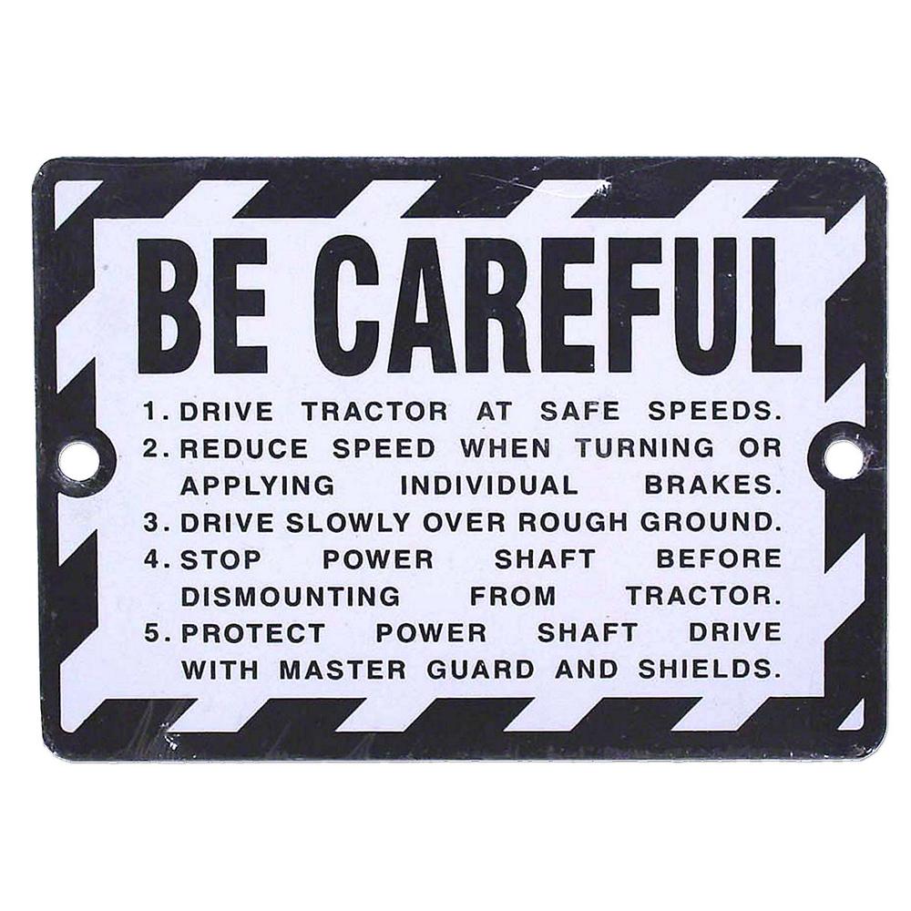 BE CAREFUL Tag A B G 50 60 70 80 620 720 520 Fits John Deere  312