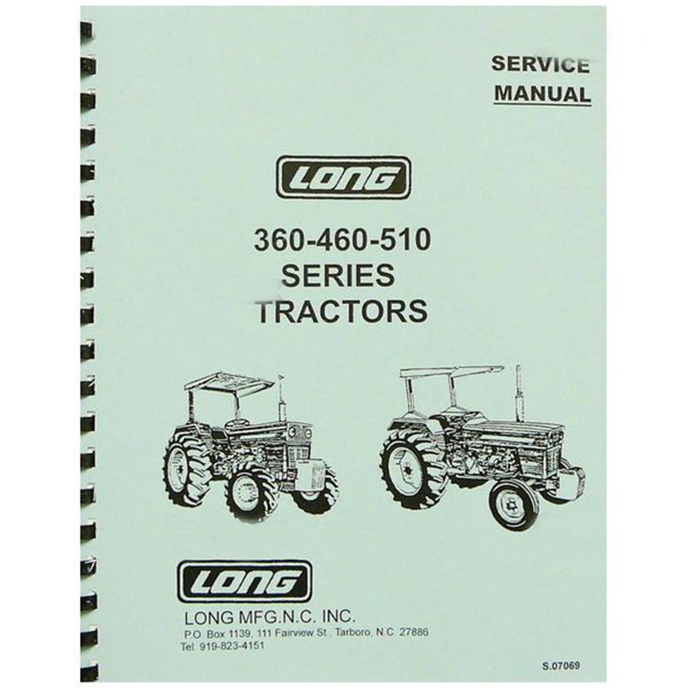 Service Manual For Long Tractor 360 460 460DT 460SD 460V 510 510DT