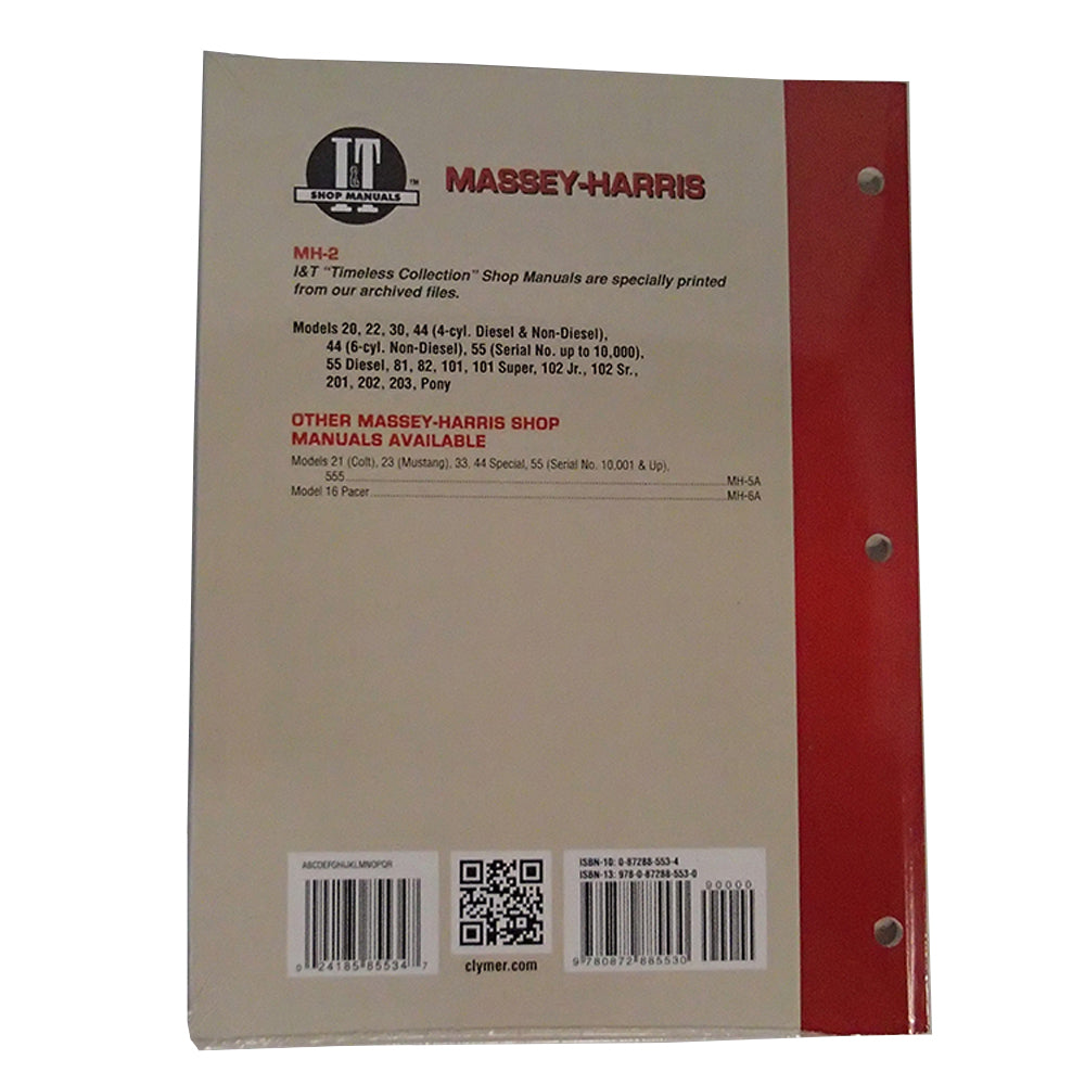 S.128642 MANUAL, SERVICE, Fits Massey-HARRIS