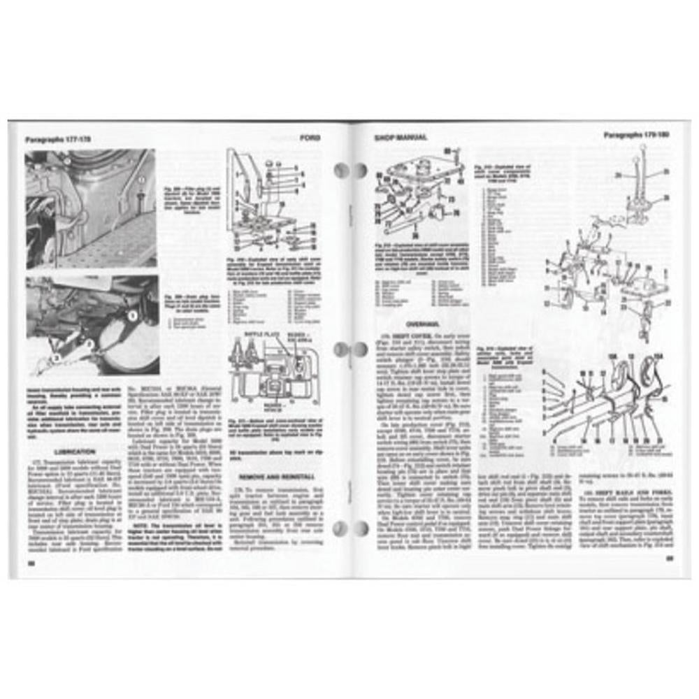 Shop Manual Fits Ford 5000 5600 5610 6600 6610 6700 6710 7000 7600 7610 7700 771