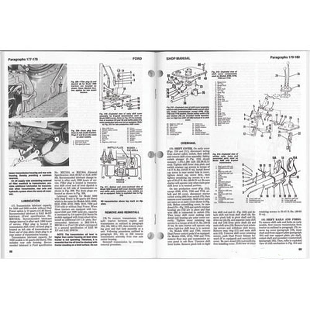 I&T Shop Manual Fits Ford 5000 5600 5610 6600 6610 7000 7600 7610 7000 7710