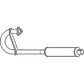 MF9010 Fits Massey Ferguson MF Tractor Muffler TO35 M115 MF-9 17.5" Pipe Len