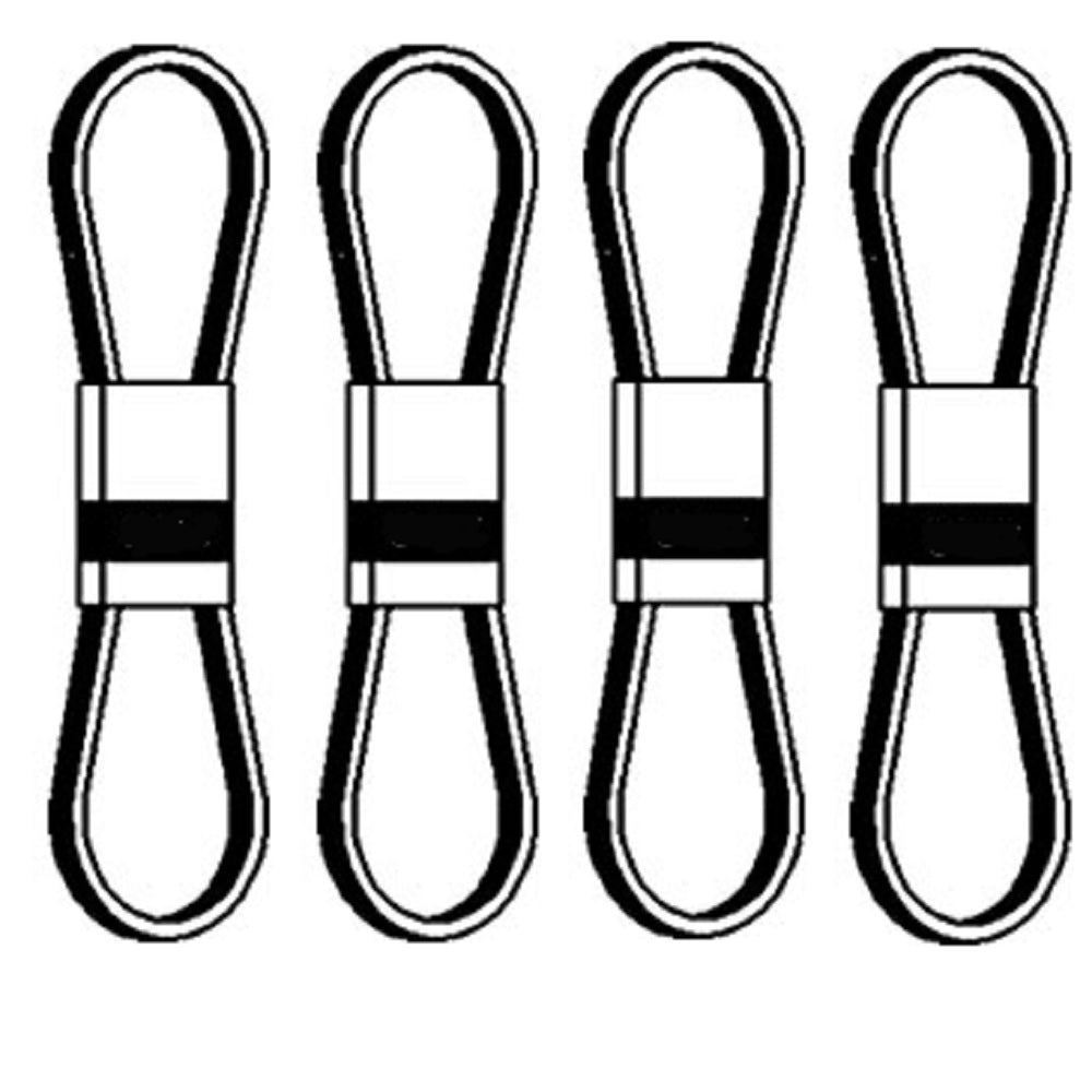 Main Drive Belt (Set of 4) Fits Kuhn Replaces 83101673