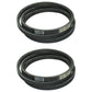 Two Raw Edge Pump Drive Belts 61-1/2" x 1/2" Fits Scag STWC STC Zero-Turn 482716