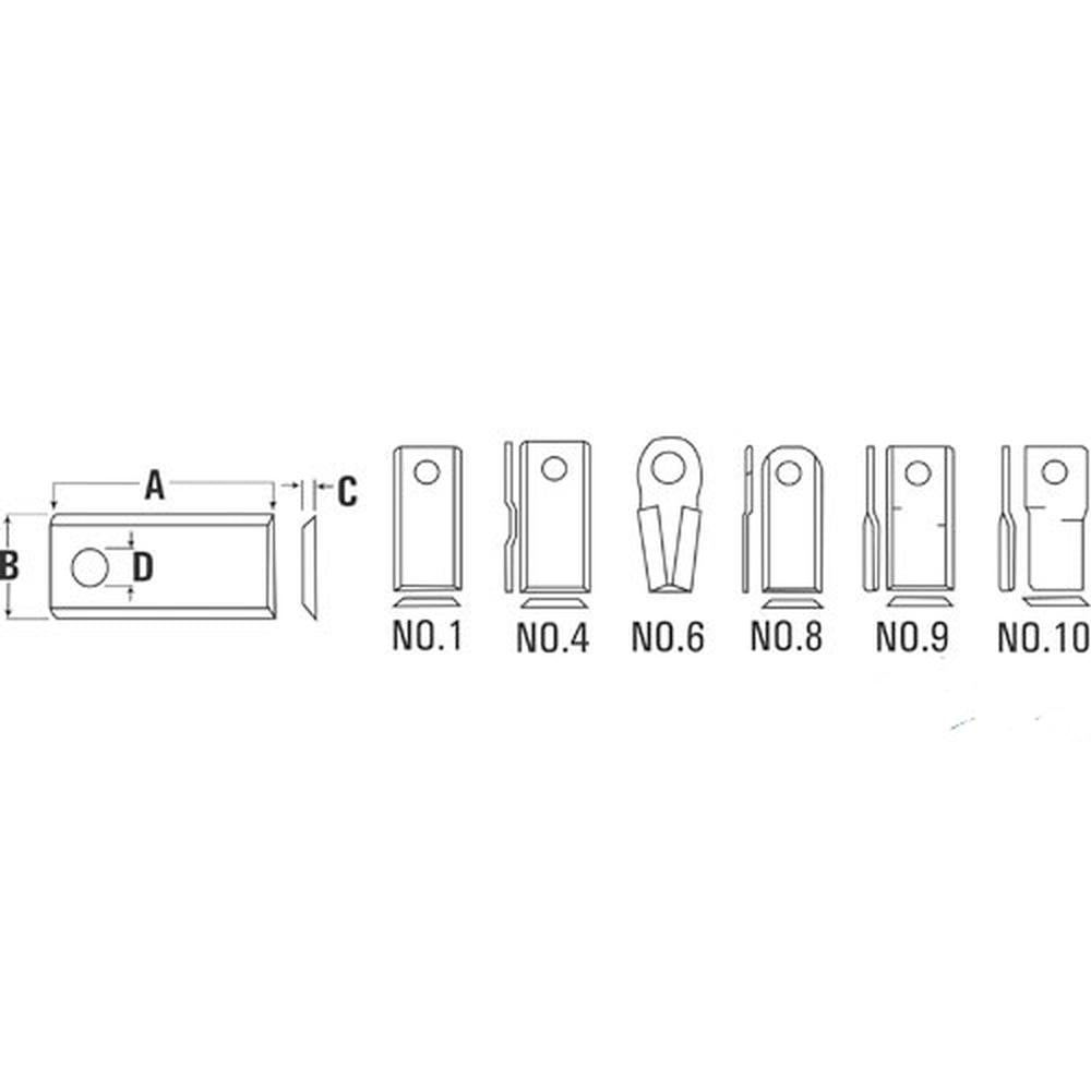 Disc Mower Blade Fits Krone Replaces MOE70-0006